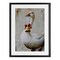 Stupell Industries Festive Jingle Goose Framed Print Under Glass, design by Petal Prints Design